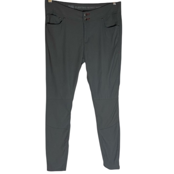 TOAD & CO Flextime Skinny Pant Womens 14 Gray Mid Rise Full Length - Picture 2 of 11